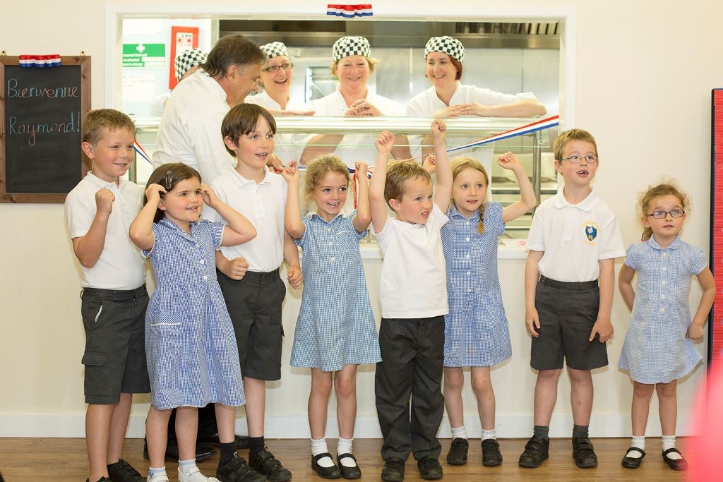 Raymond, children & catering team